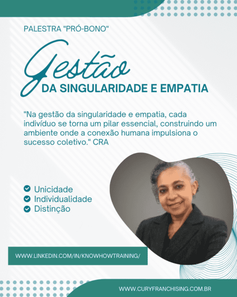 Palestra ProBono Gestão Da Singularidade E Empatia | Banco De Palestrantes