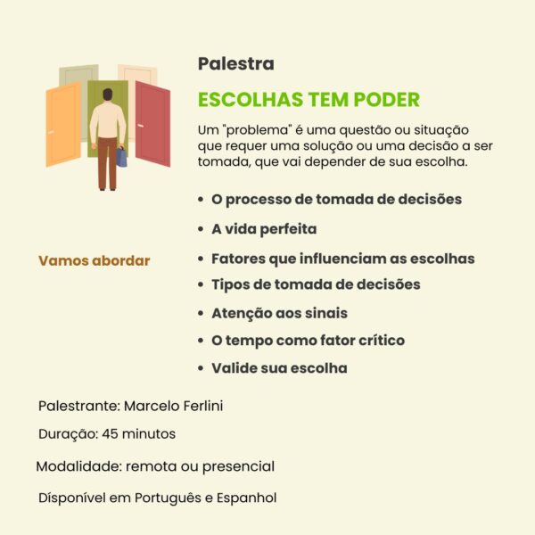 O PODER DAS ESCOLHAS