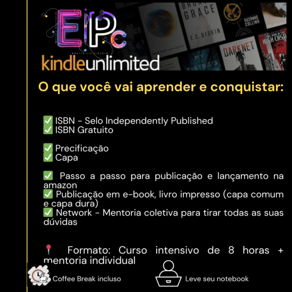 Oficina prática publique o seu livro na plataforma da amazon.com de forma gratuita e independente