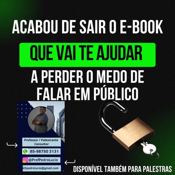E-BOOK COMO PERDER O MEDO DE FALAR EM PÚBLICO