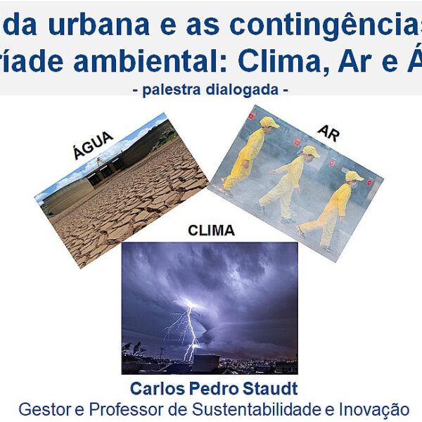 Vida urbana e as contingências da tríade ambiental: Clima, Ar e Água
