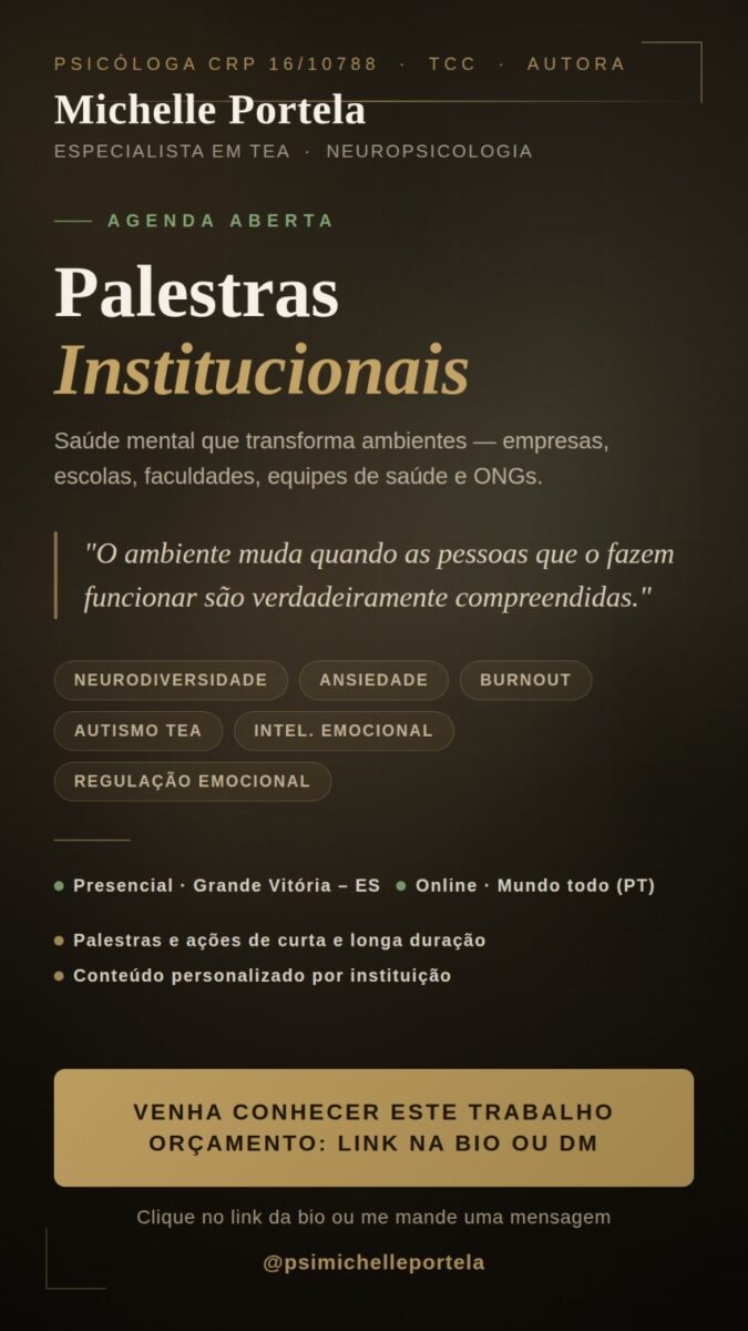 Palestras sobre Saúde Mental para Instituições