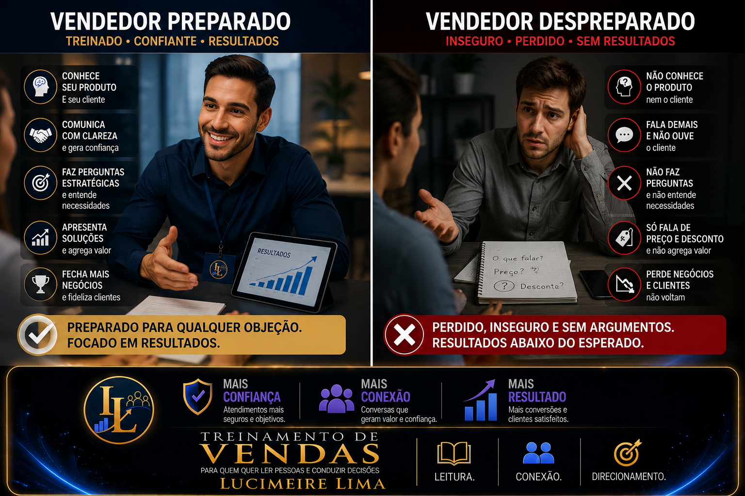 VENDAS NAO SAO SOBRE PRODUTO, SÃO SOBRE LER PESSOAS E CONDUZIR DECISOES