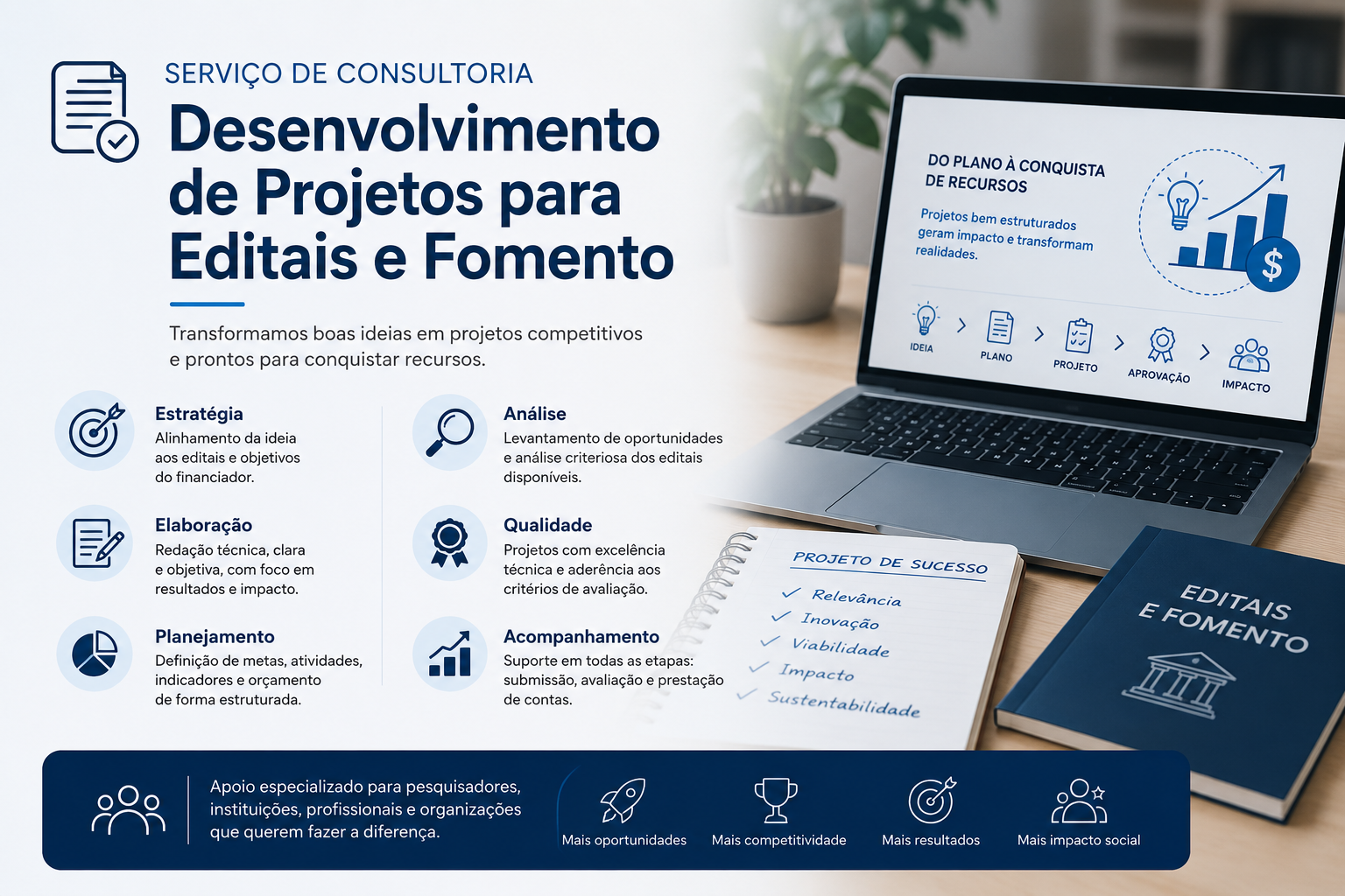 Desenvolvimento de Projetos para Editais e Fomento