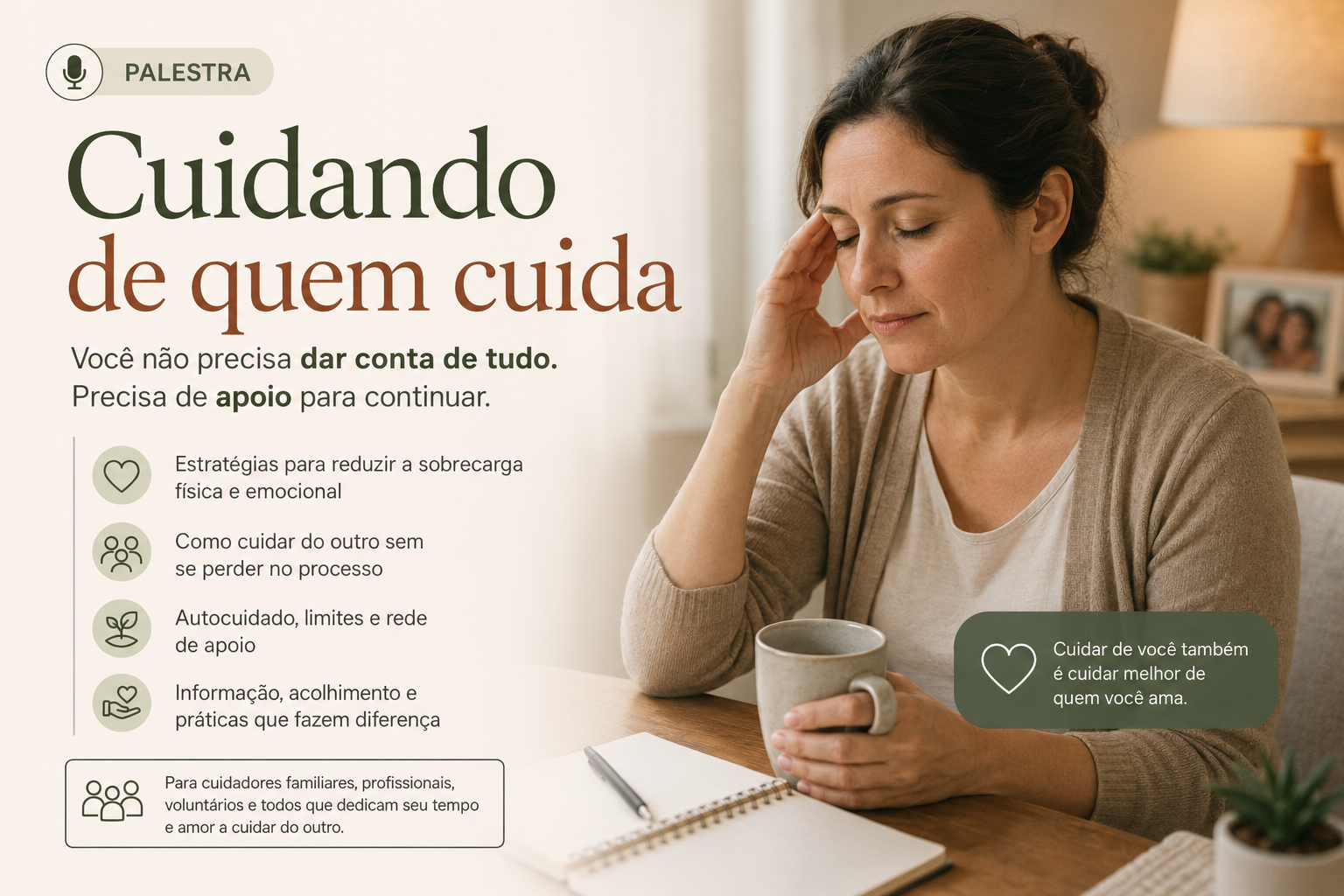 Cuidando de quem cuida
