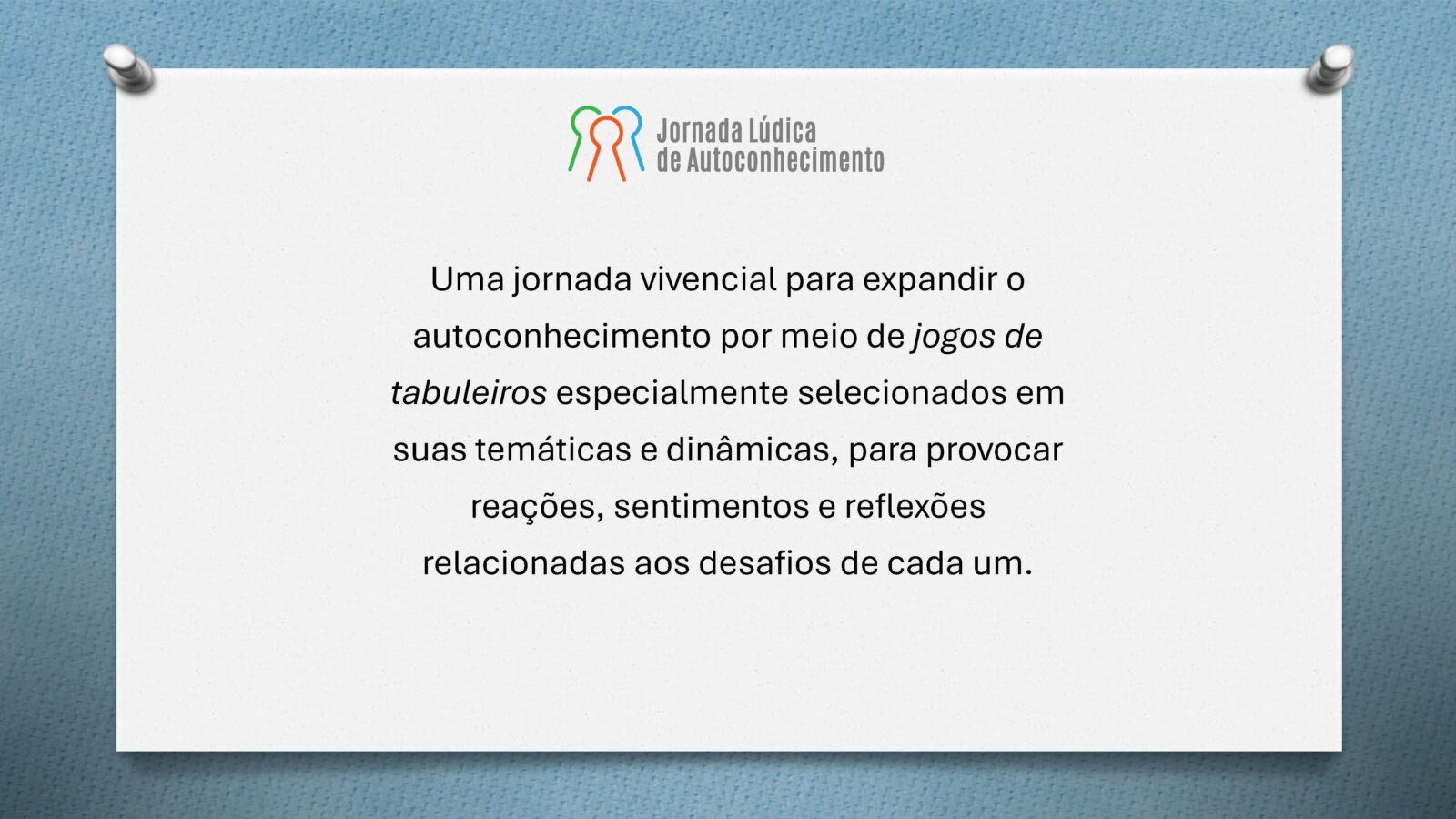 Jornada Lúdica de Autoconhecimento