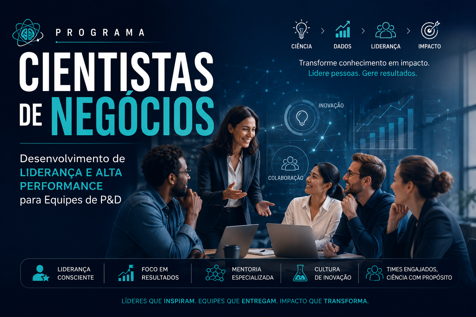 Programa Cientistas de Negócios: Desenvolvimento de Liderança e Alta Performance para Equipes de P&D