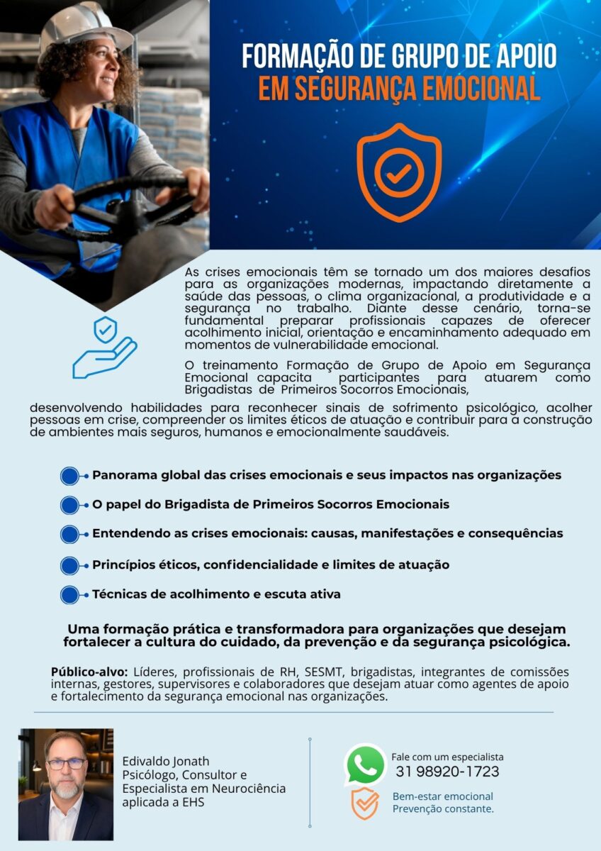 Formação de Grupo de Apoio em Segurança Emocional