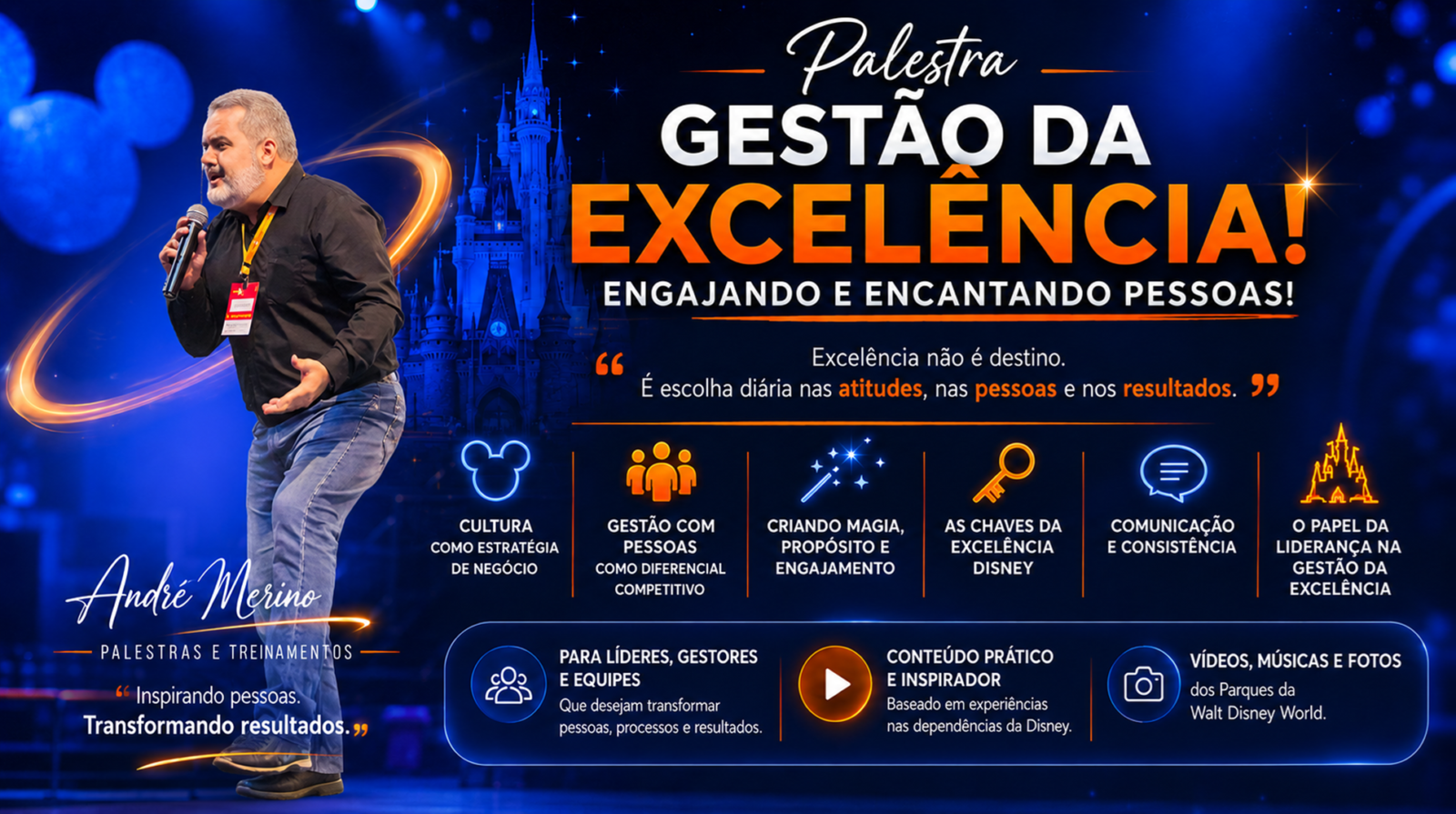 Gestão da Excelência! Engajando e Encantando Pessoas - Case Disney!