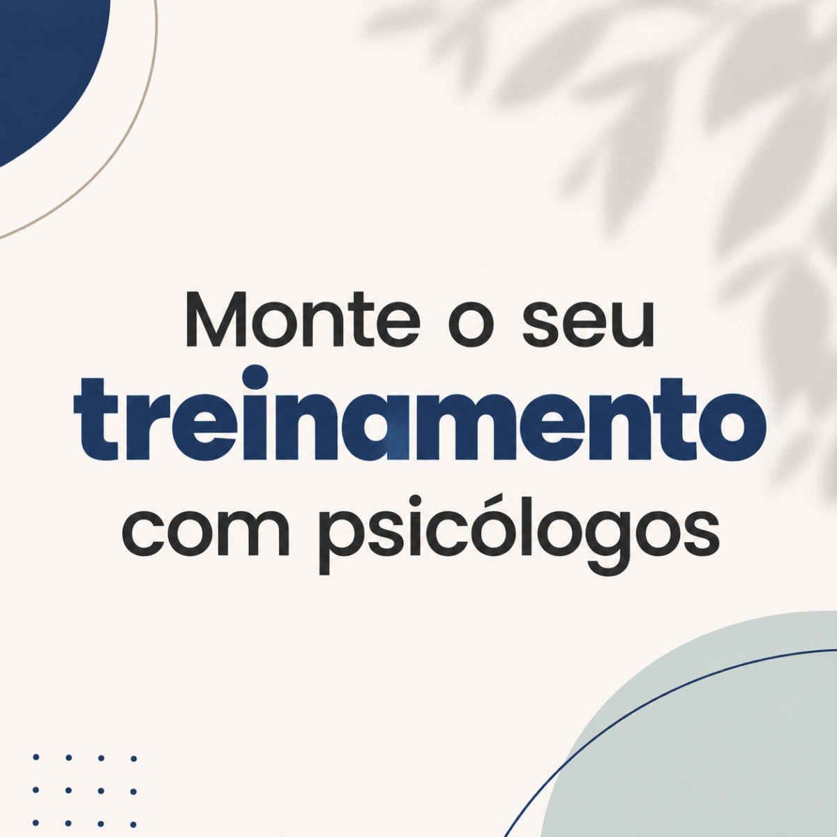 MONTE SEU TREINAMENTO