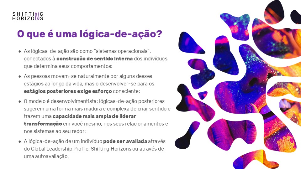 Facilitação em Níveis de Consciência / Lógica de Ação ferramenta Shifting Horizons