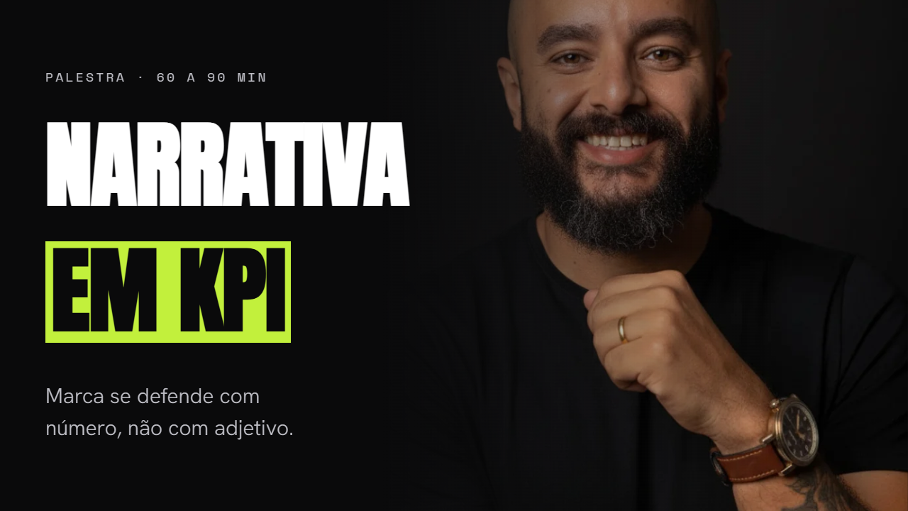 Narrativa em KPI, Sua marca conta uma história.