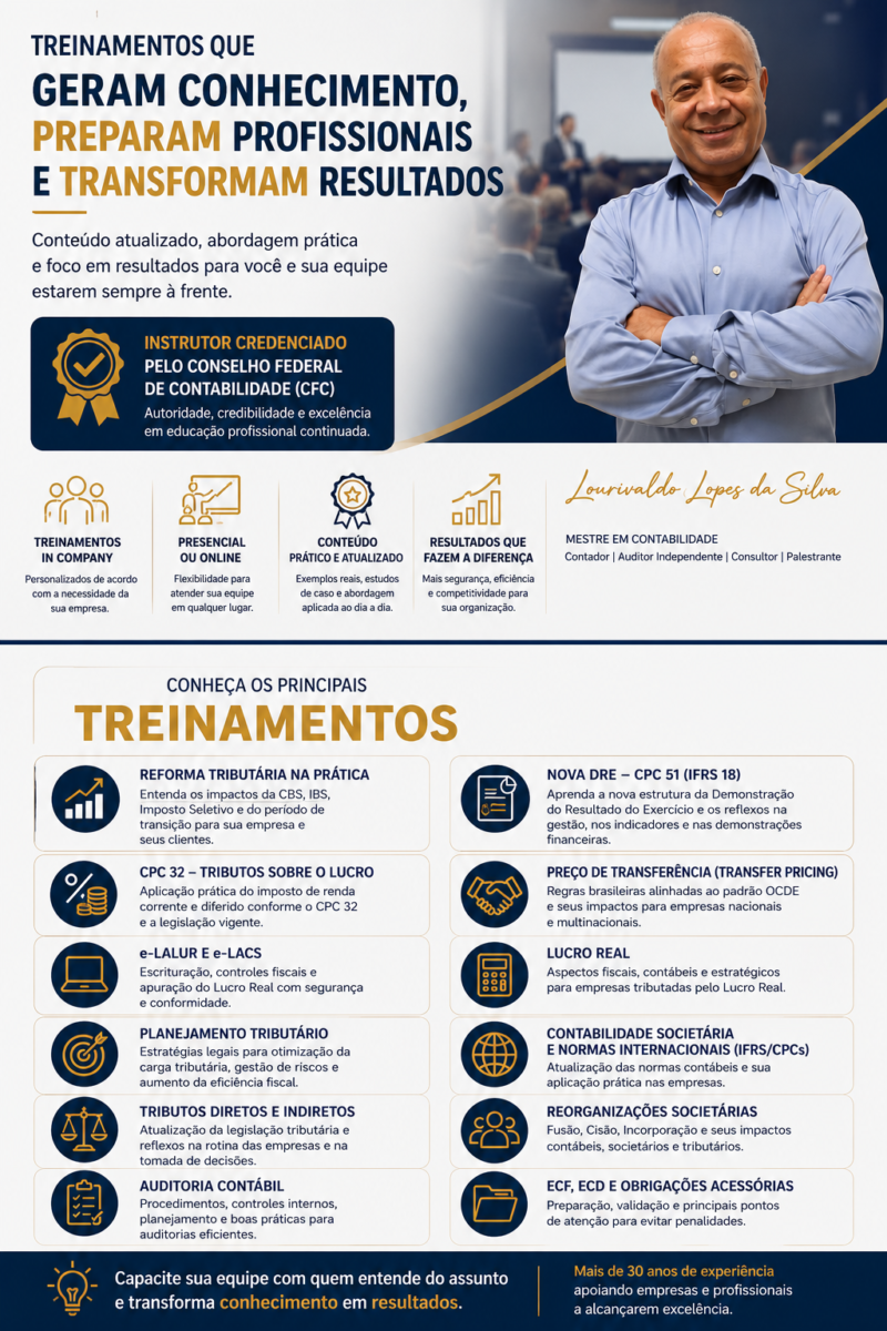 Treinamentos Corporativos em Contabilidade e Tributação