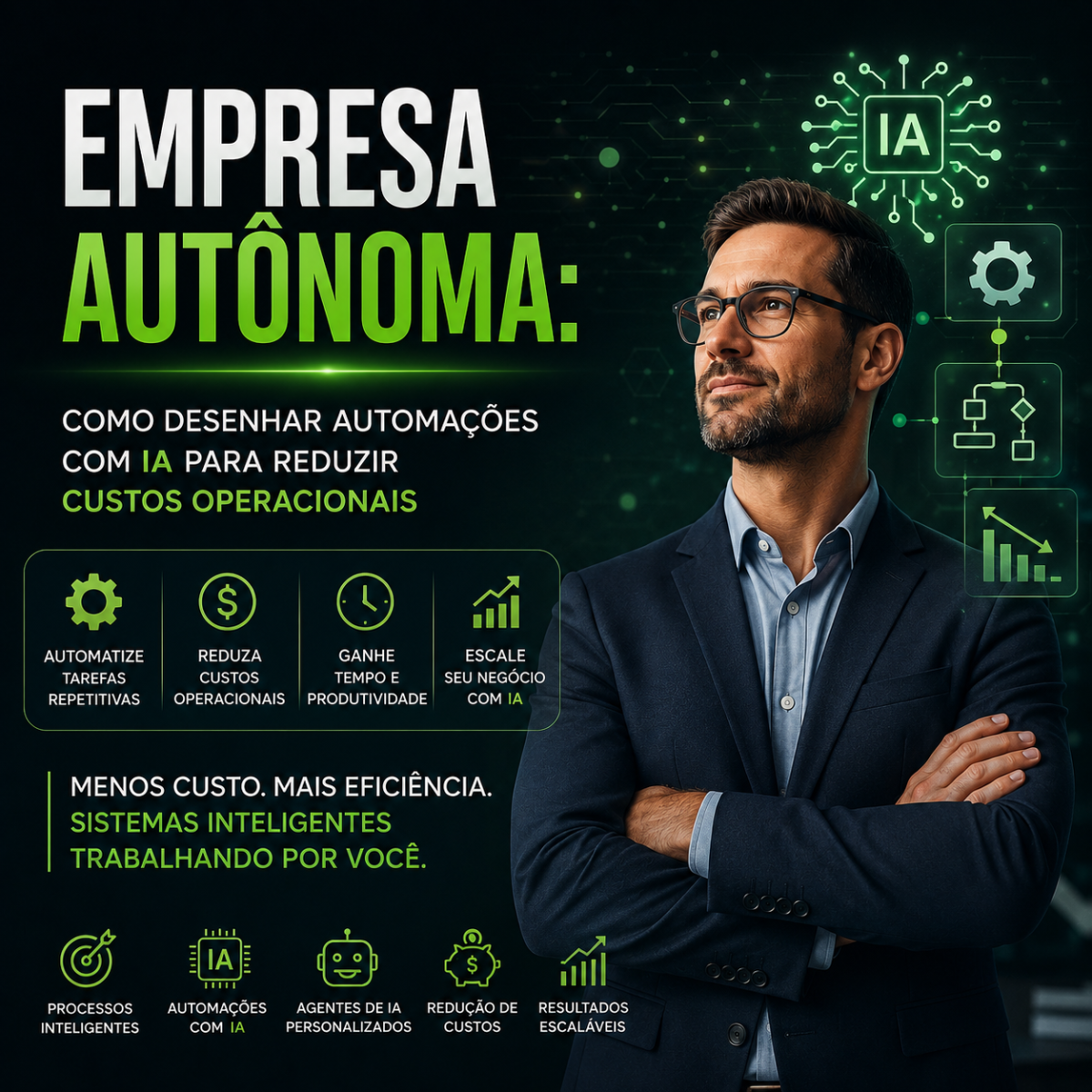 Empresa Autônoma: Como Desenhar Automações com IA para Reduzir Custos Operacionais