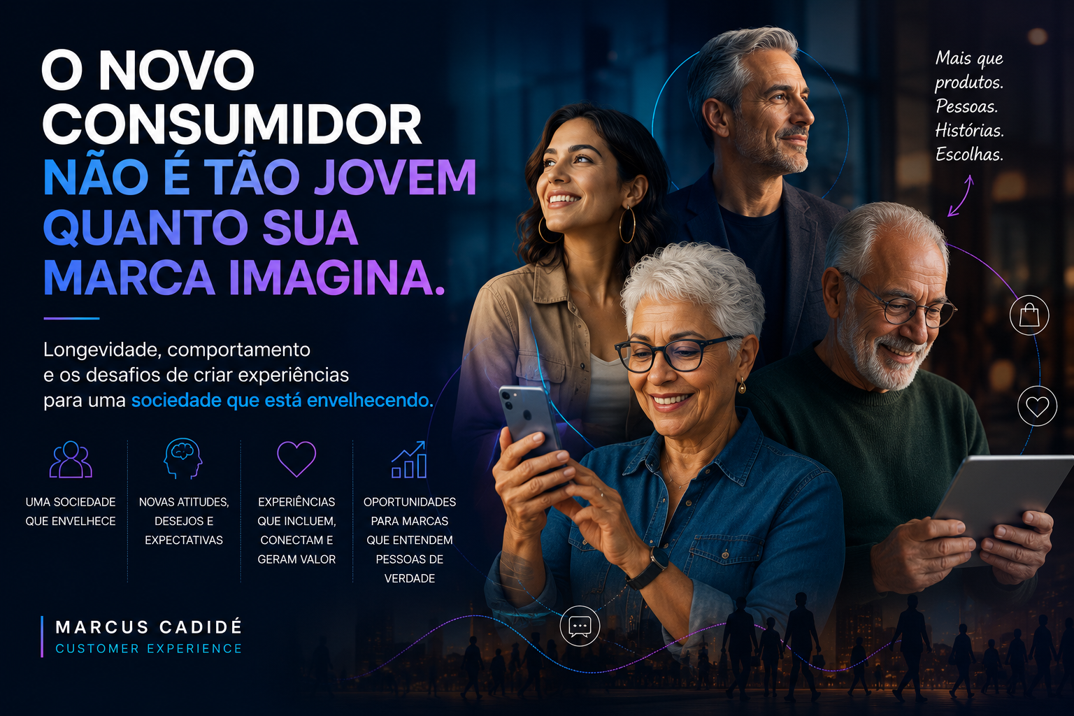 O novo consumidor não é tão jovem quanto sua marca imagina: longevidade, comportamento e os desafios de criar experiências para uma sociedade que está envelhecendo