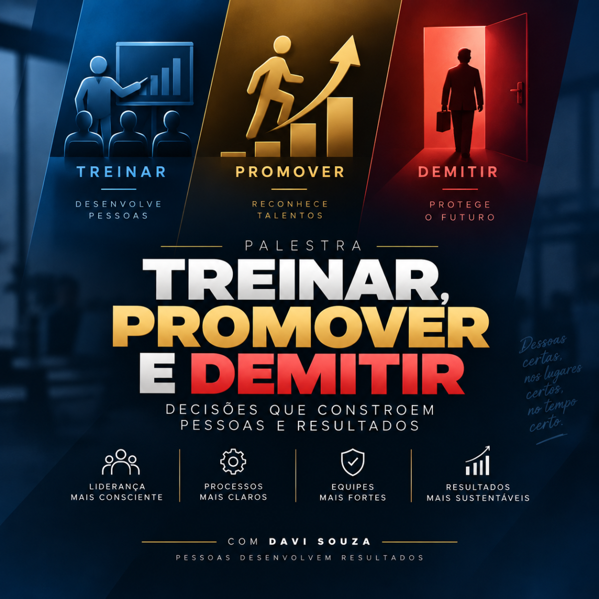 PALESTRA | TREINAR, PROMOVER E DEMITIR