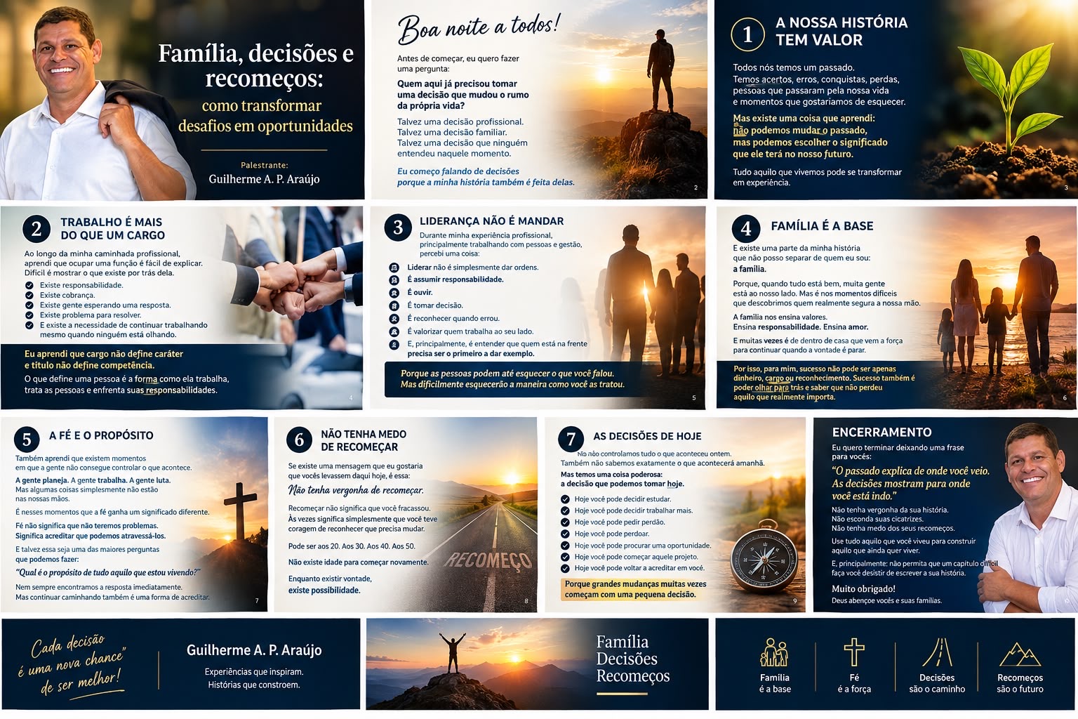 Família decisões e recomeço
