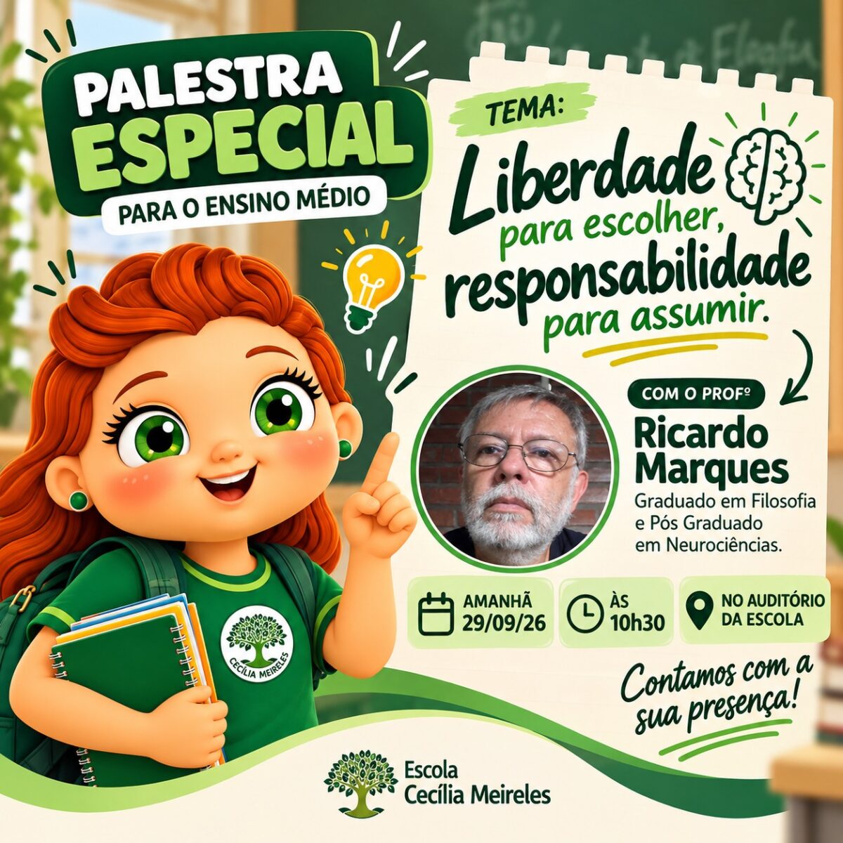 Liberdade para escolher - responsabilidade para assumir