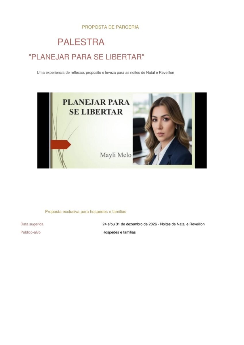 Planejar para se libertar