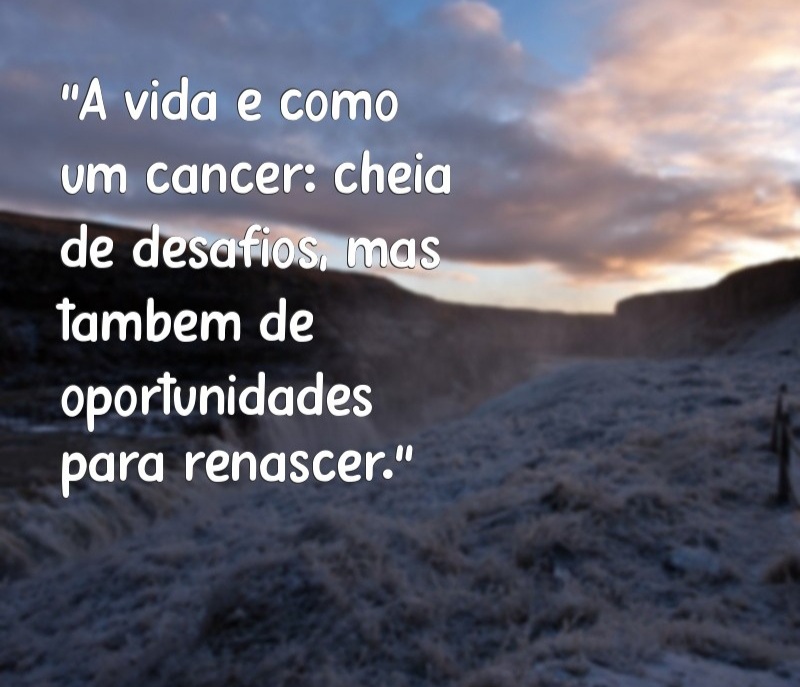 A vida começa agora.