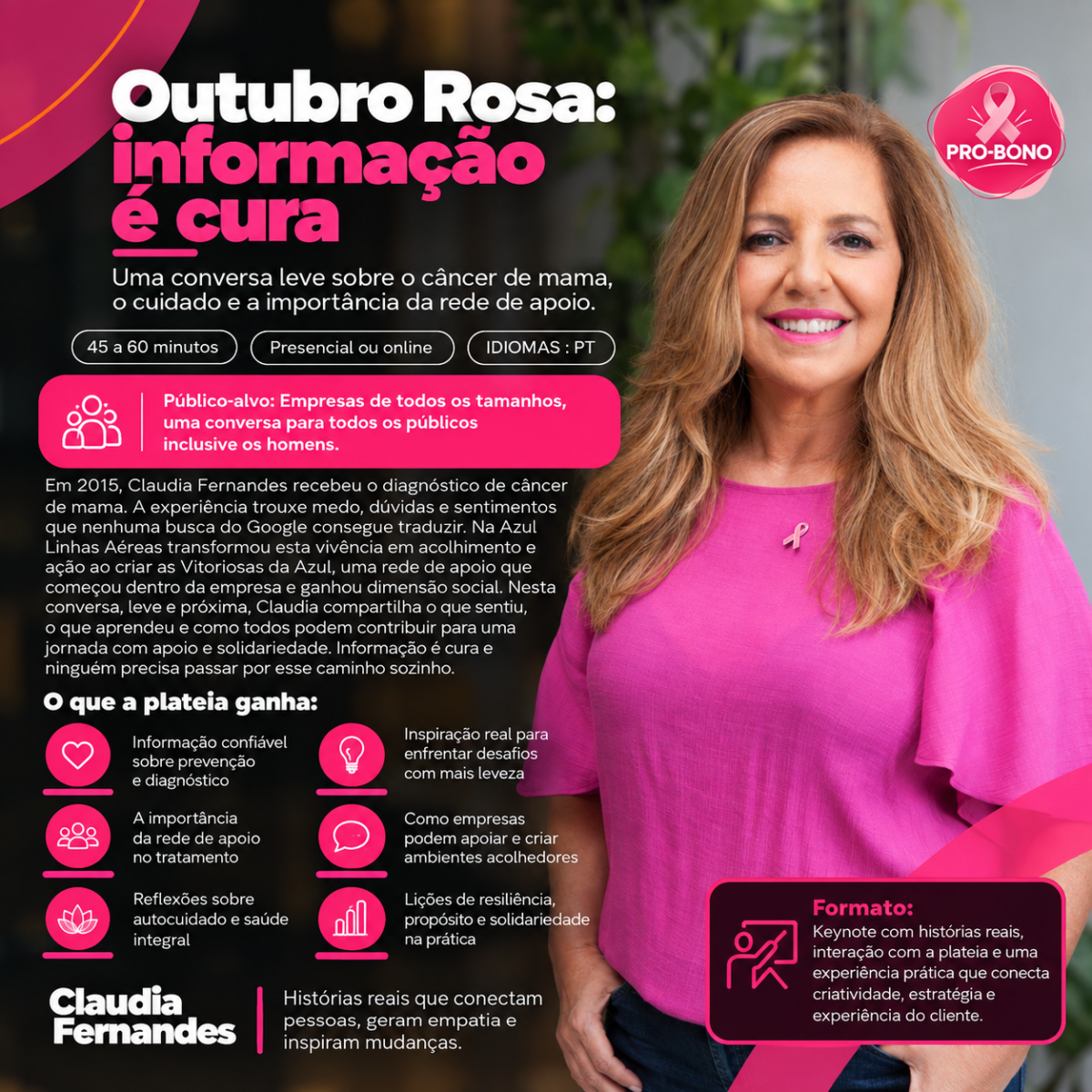 Infornmção é CURA: Outubro Rosa